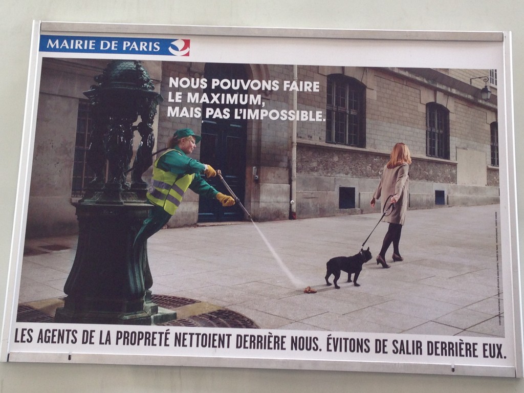 Paris: Advertisement on side of recycling truck.