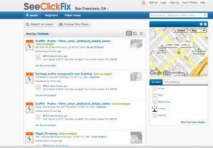 Screenshot of SeeClickFix website (2015)