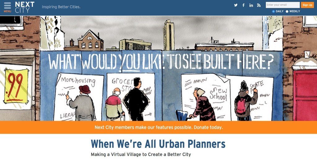 Illustration from "When We're All Urban Planners" in Next City.