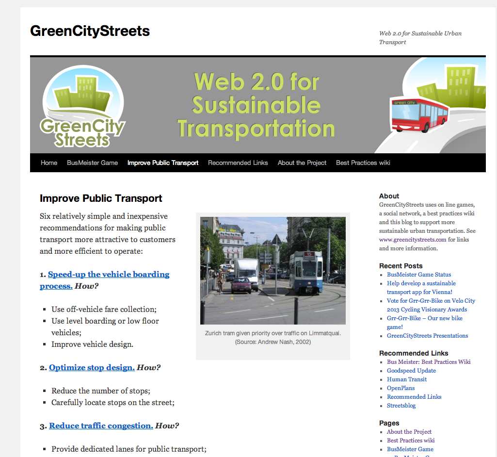 Improve Public Transport website BusMeister