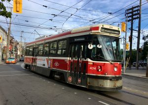 Photo of a streetcar in Toronto