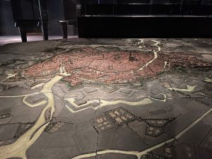 Photo of the Strasbourg city model in the city history museum Musée historique de la ville de Strasbourg).