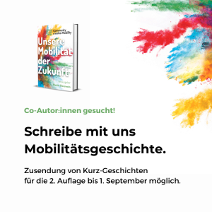Illustration asking for contributions to a new book by Community Creates Mobility.
